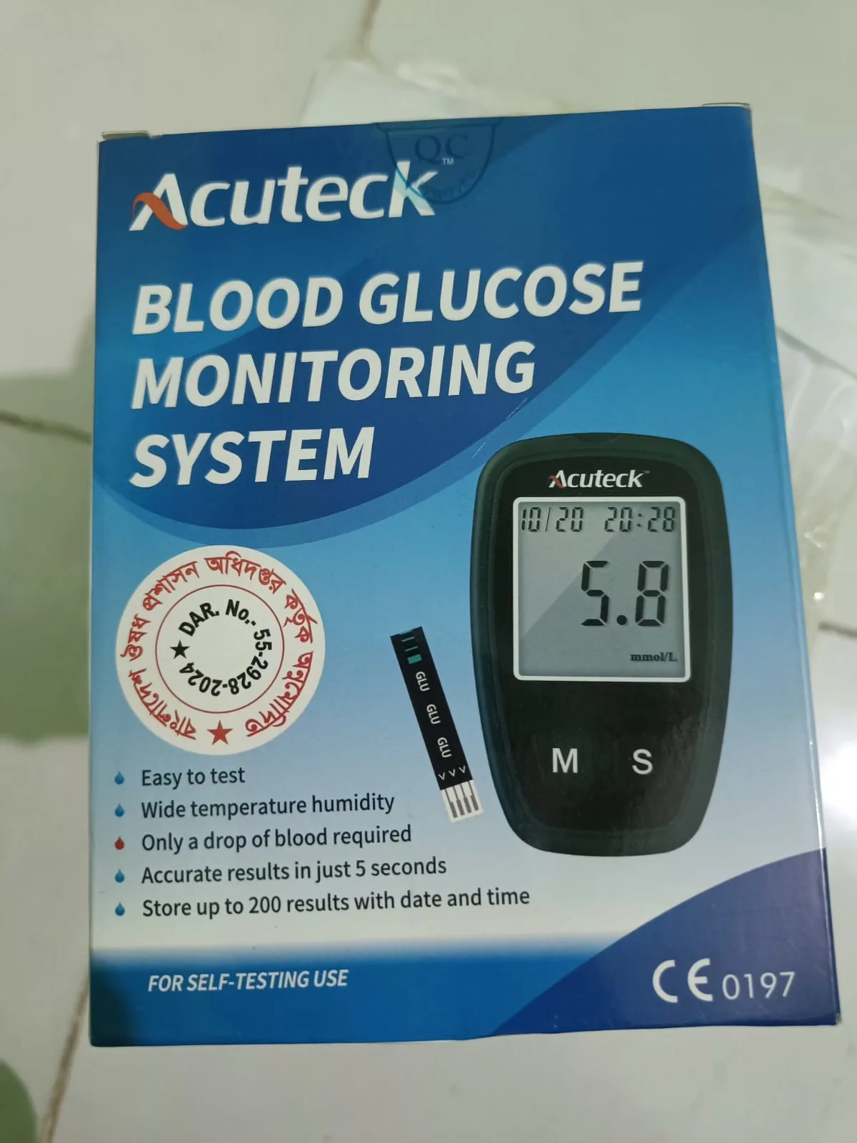 Acuteck Blood Glucose Monitoring System